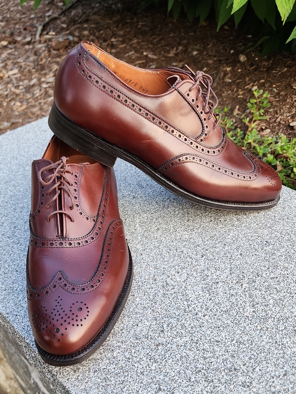 Alden 927 Men's Wingtip Oxford Balmoral Brogue Dress Shoes Size 7.5 D